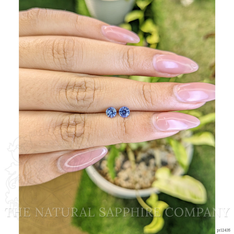 0.79 Ct.Tw. Blue Sapphire Pair from Ceylon (Sri Lanka)