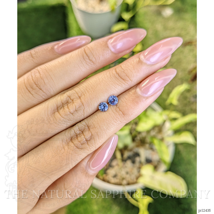 0.79 Ct.Tw. Blue Sapphire Pair from Ceylon (Sri Lanka)