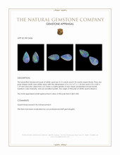 0.31 Ct.Tw.Total Carat Weight Cabochon Opal Pair from Mexico Appraisal