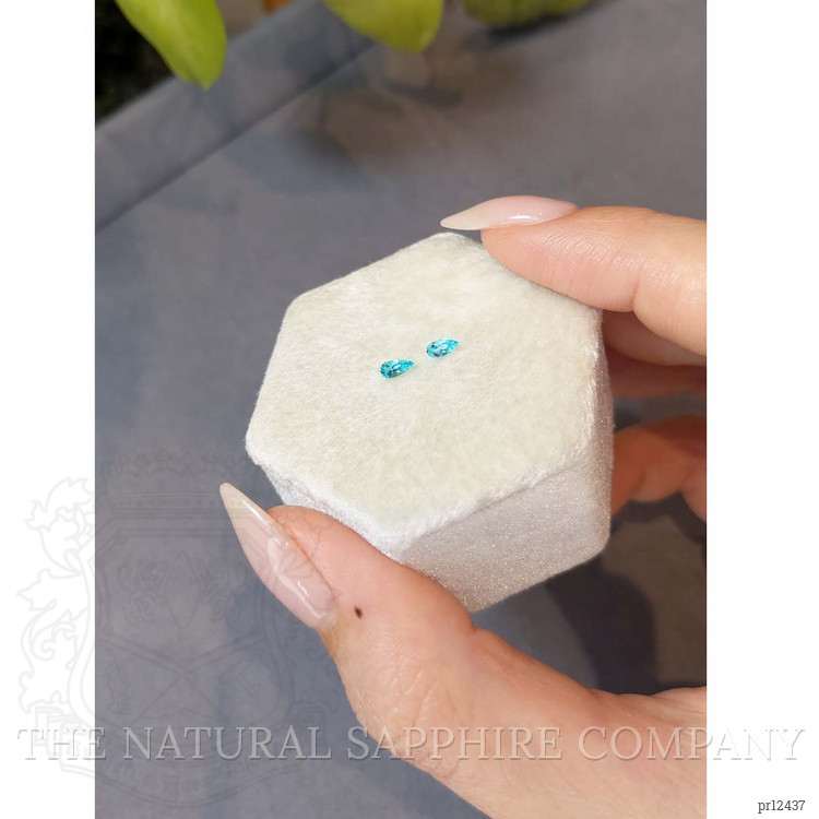 0.21 Ct.Tw. Paraiba Tourmaline Pair from Brazil