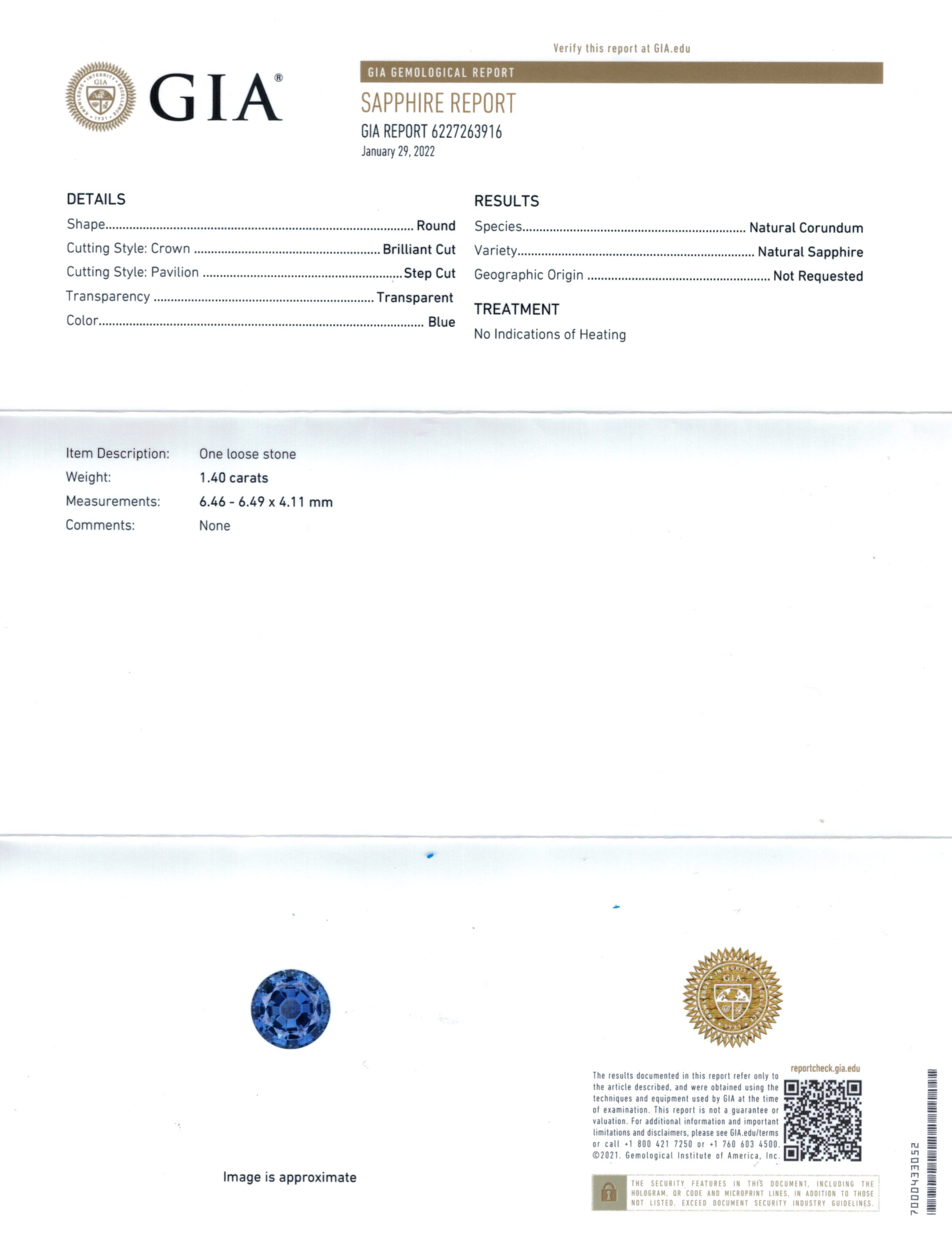 2.78 Ct.Tw. Blue Sapphire Pair from Ceylon (Sri Lanka)