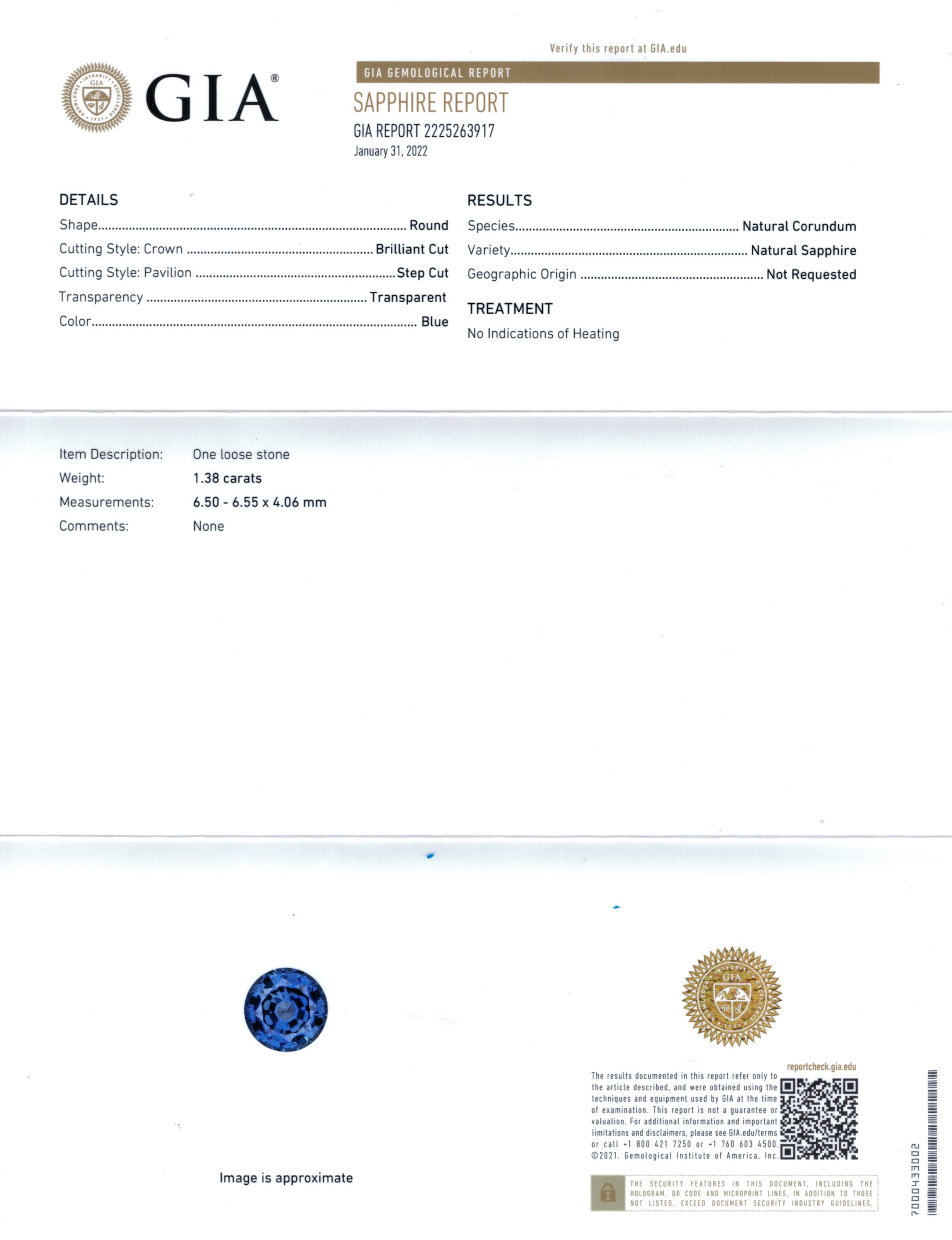 2.78 Ct.Tw. Blue Sapphire Pair from Ceylon (Sri Lanka)