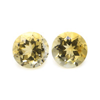 7.39 Ct.Tw.Total Carat Weight Citrine Pair from Brazil Video
