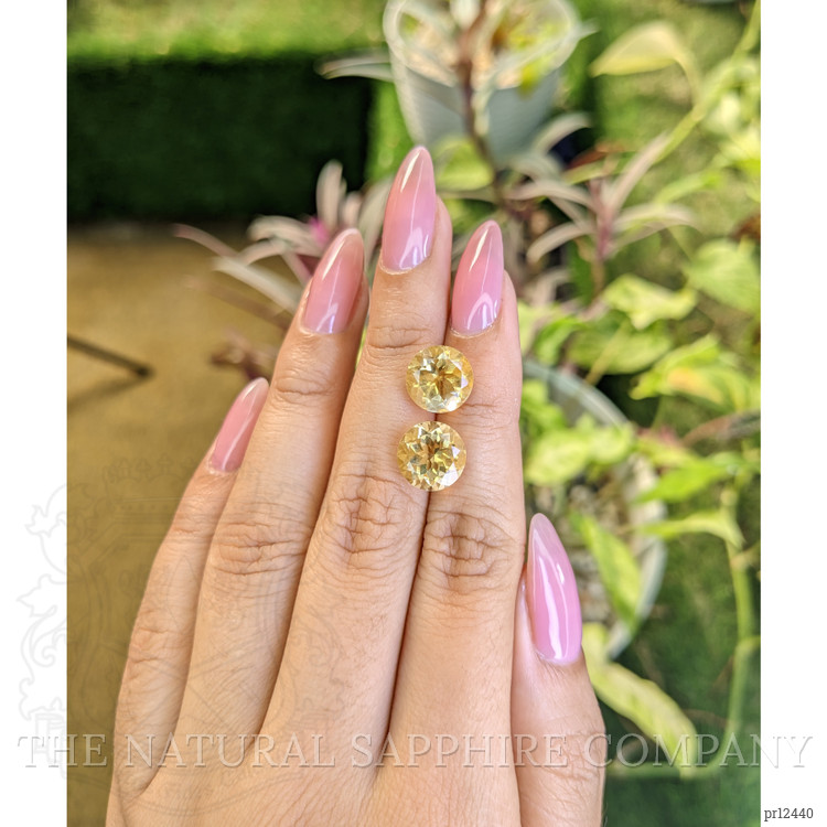 7.39 Ct.Tw. Citrine Pair from Brazil