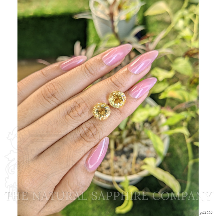 7.39 Ct.Tw. Citrine Pair from Brazil