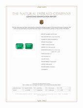 1.67&nbsp;Ct.Tw.Total Carat Weight Emerald Pair from Afghanistan Scan Report