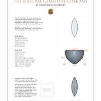 4.00&nbsp;Ct.Tw.Total Carat Weight Cabochon Carnelian Pair from Brazil 3 D Scan Report
