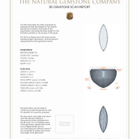 4.00&nbsp;Ct.Tw.Total Carat Weight Cabochon Carnelian Pair from Brazil 3 D Scan Report