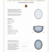 6.70&nbsp;Ct.Tw.Total Carat Weight Cabochon Carnelian Pair from Brazil 3 D Scan Report