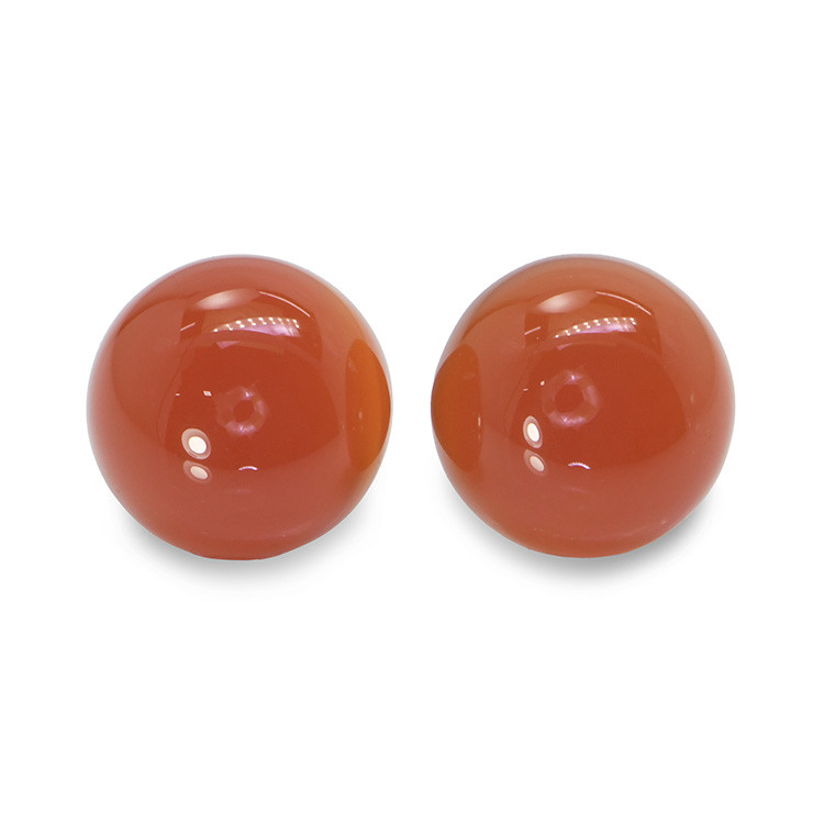 6.29 Ct.Tw. Cabochon Carnelian Pair from Brazil