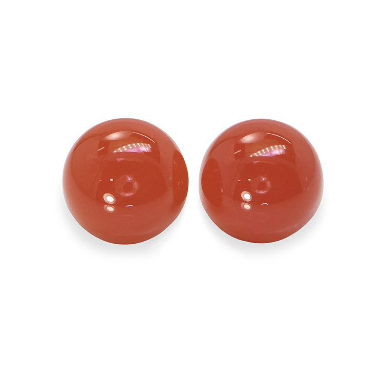 6.45 Ct.Tw. Cabochon Carnelian Pair from Brazil