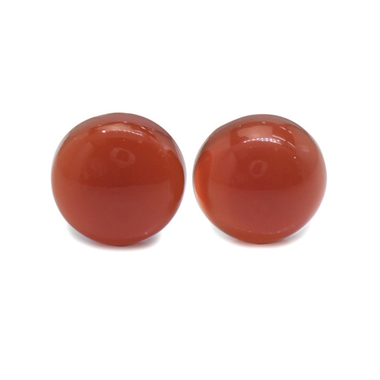7.06 Ct.Tw. Cabochon Carnelian Pair from Brazil