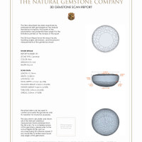 7.06 Ct.Tw.Total Carat Weight Cabochon Carnelian Pair from Brazil 3 D Scan Report