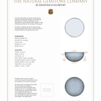 7.06 Ct.Tw.Total Carat Weight Cabochon Carnelian Pair from Brazil 3 D Scan Report