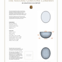 5.52&nbsp;Ct.Tw.Total Carat Weight Cabochon Carnelian Pair from Brazil 3 D Scan Report