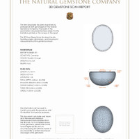 5.52&nbsp;Ct.Tw.Total Carat Weight Cabochon Carnelian Pair from Brazil 3 D Scan Report