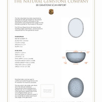 5.78&nbsp;Ct.Tw.Total Carat Weight Cabochon Carnelian Pair from Brazil 3 D Scan Report