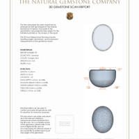 6.88&nbsp;Ct.Tw.Total Carat Weight Cabochon Carnelian Pair from Brazil 3 D Scan Report