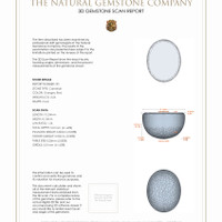 6.88&nbsp;Ct.Tw.Total Carat Weight Cabochon Carnelian Pair from Brazil 3 D Scan Report