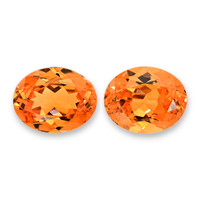 6.54 Ct.Tw.Total Carat Weight Spessartite Garnet Pair from Madagascar Video