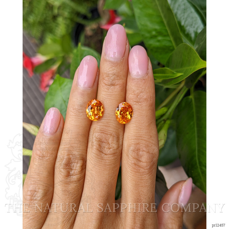 6.54 Ct.Tw. Spessartite Garnet Pair from Madagascar