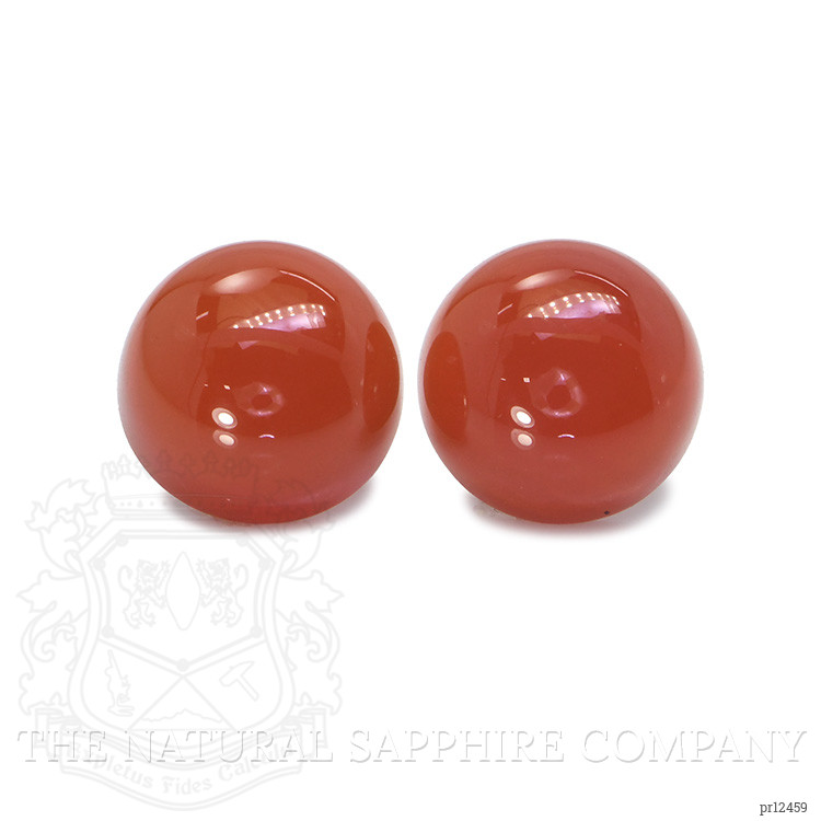 6.47 Ct.Tw. Cabochon Carnelian Pair from Brazil