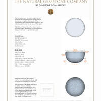 6.47 Ct.Tw.Total Carat Weight Cabochon Carnelian Pair from Brazil 3 D Scan Report