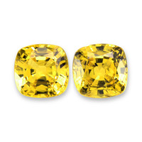 2.57&nbsp;Ct.Tw.Total Carat Weight Yellow Sapphire Pair from Ceylon (Sri Lanka) Video