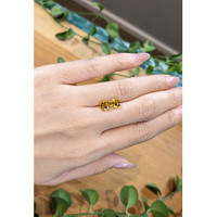 2.89&nbsp;Ct.Tw.Total Carat Weight Orangish Yellow Sapphire Pair from Ceylon (Sri Lanka) Life Style
