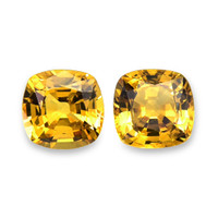 2.62&nbsp;Ct.Tw.Total Carat Weight Orangish Yellow Sapphire Pair from Ceylon (Sri Lanka) Video