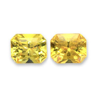 2.08&nbsp;Ct.Tw.Total Carat Weight Orangish Yellow Sapphire Pair from Ceylon (Sri Lanka) Video