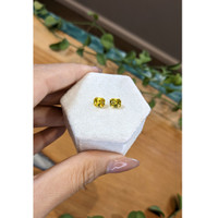 2.08&nbsp;Ct.Tw.Total Carat Weight Orangish Yellow Sapphire Pair from Ceylon (Sri Lanka) Life Style