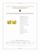 2.00 Ct.Tw.Total Carat Weight Yellow Sapphire Pair from Ceylon (Sri Lanka) Scan Report