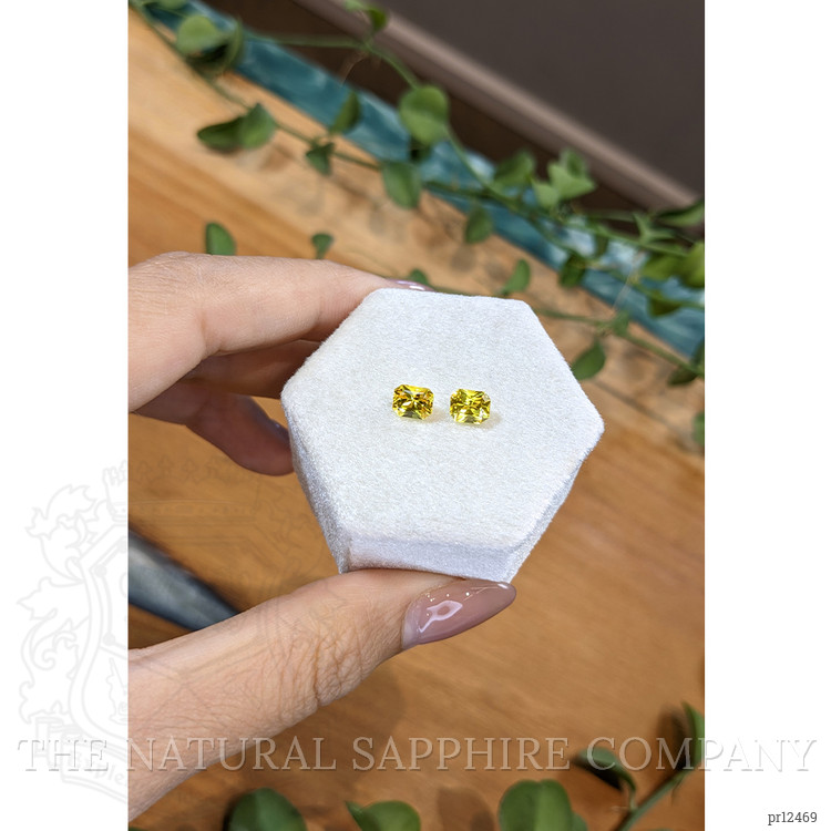 2.00 Ct.Tw. Yellow Sapphire Pair from Ceylon (Sri Lanka)
