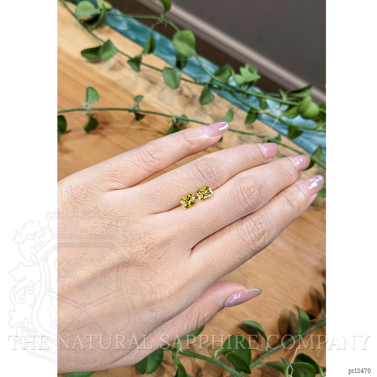 1.99 Ct.Tw. Yellow Sapphire Pair from Ceylon (Sri Lanka)