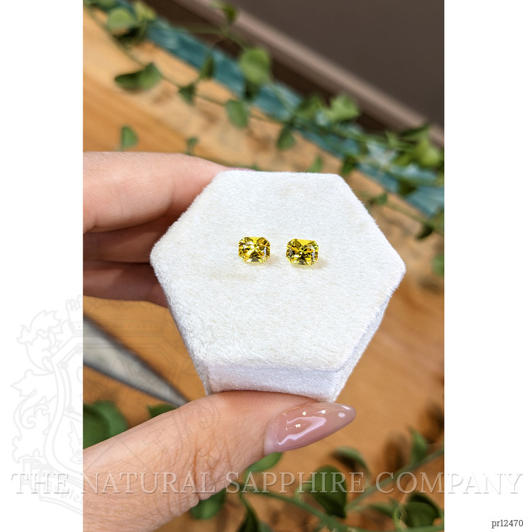 1.99 Ct.Tw. Yellow Sapphire Pair from Ceylon (Sri Lanka)