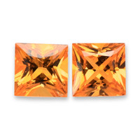 2.65&nbsp;Ct.Tw.Total Carat Weight Orange Sapphire Pair from Ceylon (Sri Lanka) Video