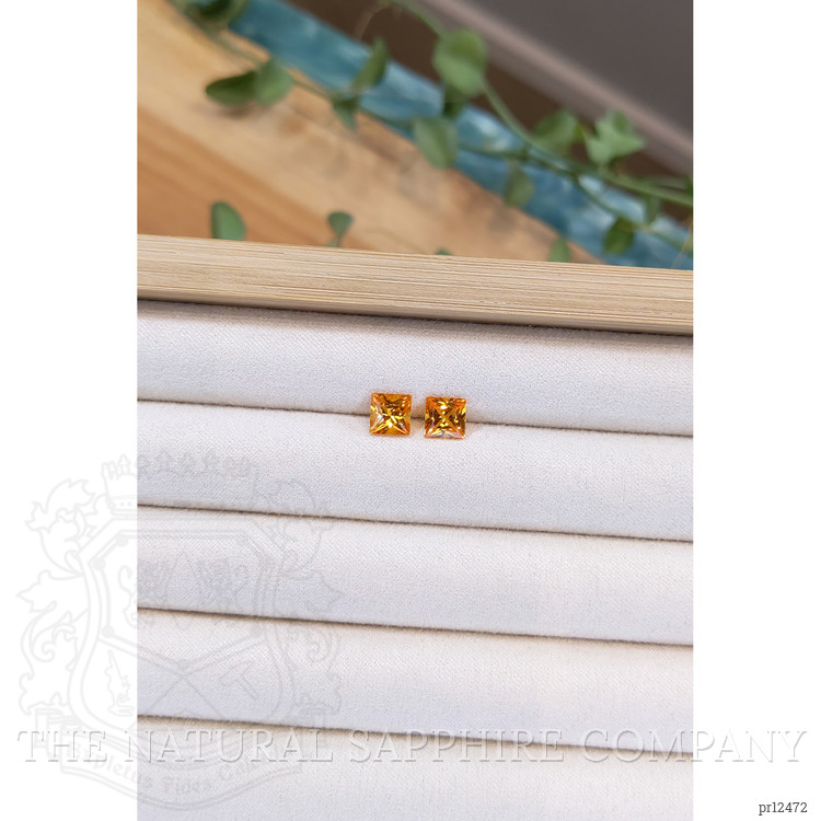 2.65 Ct.Tw. Orange Sapphire Pair from Ceylon (Sri Lanka)