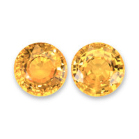 2.92&nbsp;Ct.Tw.Total Carat Weight Orangish Yellow Sapphire Pair from Ceylon (Sri Lanka) Video