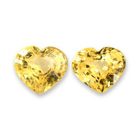 4.09&nbsp;Ct.Tw.Total Carat Weight Yellow Sapphire Pair from Ceylon (Sri Lanka) Video