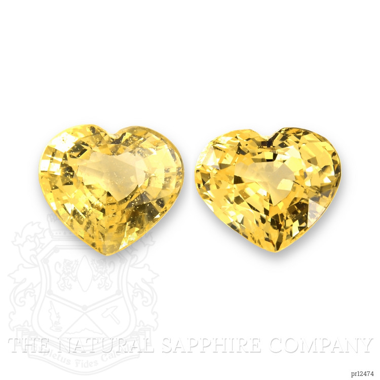 4.09 Ct.Tw. Yellow Sapphire Pair from Ceylon (Sri Lanka)