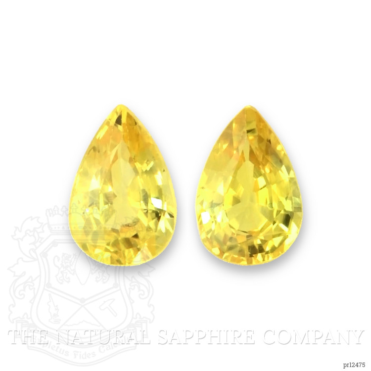 1.16 Ct.Tw. Yellow Sapphire Pair from Ceylon (Sri Lanka)