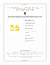 0.94 Ct.Tw.Total Carat Weight Yellow Sapphire Pair from Ceylon (Sri Lanka) Scan Report