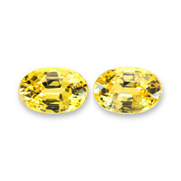 1.22&nbsp;Ct.Tw.Total Carat Weight Yellow Sapphire Pair from Ceylon (Sri Lanka) Video