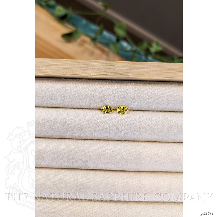 1.22 Ct.Tw. Yellow Sapphire Pair from Ceylon (Sri Lanka)