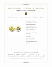 0.72 Ct.Tw.Total Carat Weight Yellow Sapphire Pair from Ceylon (Sri Lanka) Scan Report