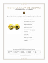1.15 Ct.Tw.Total Carat Weight Yellow Sapphire Pair from Ceylon (Sri Lanka) Scan Report