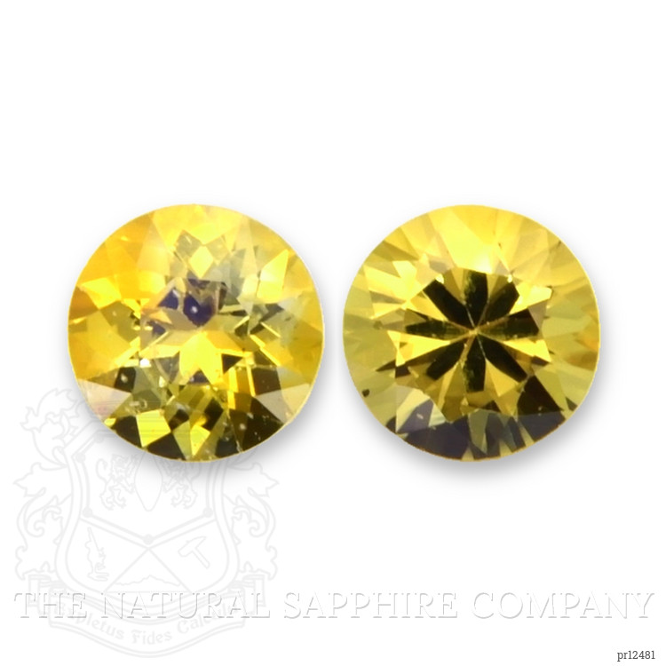 1.15 Ct.Tw. Yellow Sapphire Pair from Ceylon (Sri Lanka)