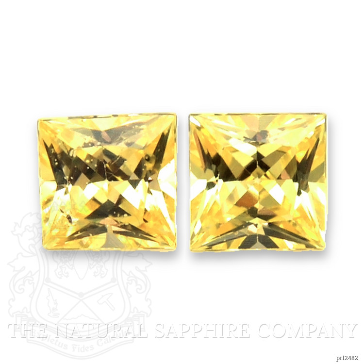 0.87 Ct.Tw. Yellow Sapphire Pair from Ceylon (Sri Lanka)