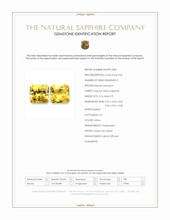 1.55 Ct.Tw.Total Carat Weight Yellow Sapphire Pair from Ceylon (Sri Lanka) Scan Report